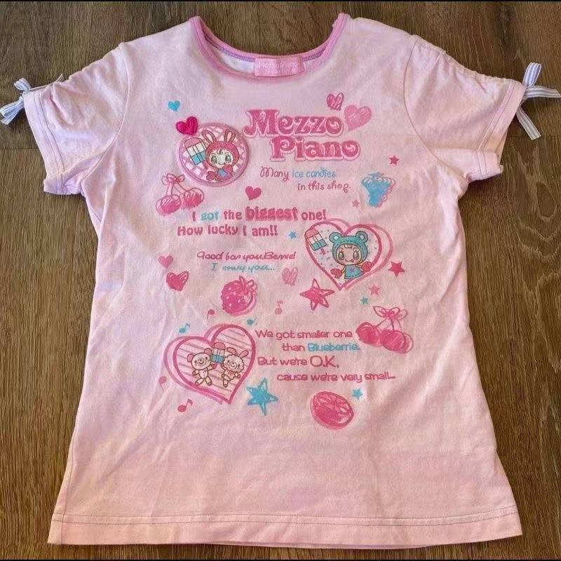 เสื้อยืดแขนสั้นสไตล์วินเทจน่าร - Shirts บทวิจารณ์และราคา