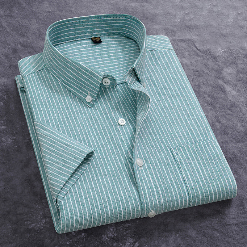 ผ้าฝ้าย 100% ผู้ชาย Oxford เสื - Oxford Cotton Casual Shirt Business บทวิจารณ์และราคา