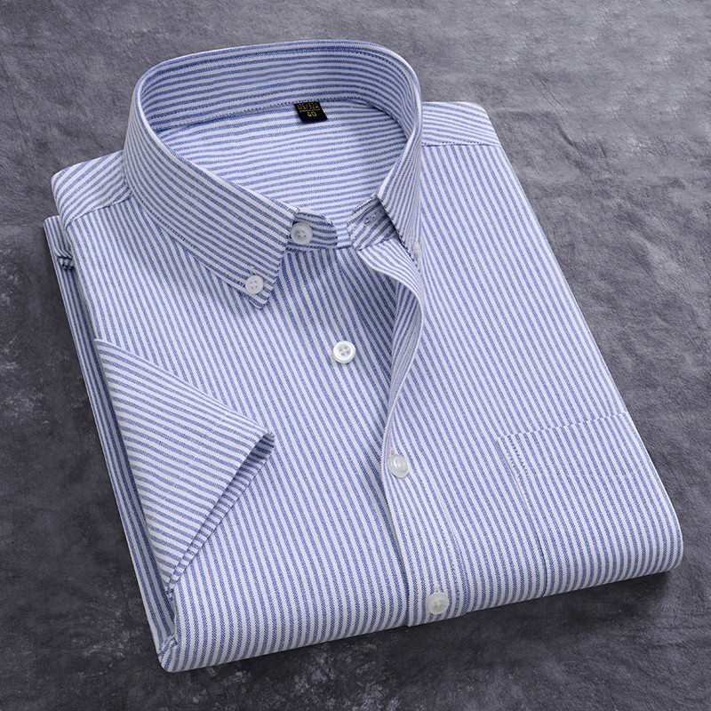ผ้าฝ้าย 100% ผู้ชาย Oxford เสื - Oxford Cotton Casual Shirt Business บทวิจารณ์และราคา