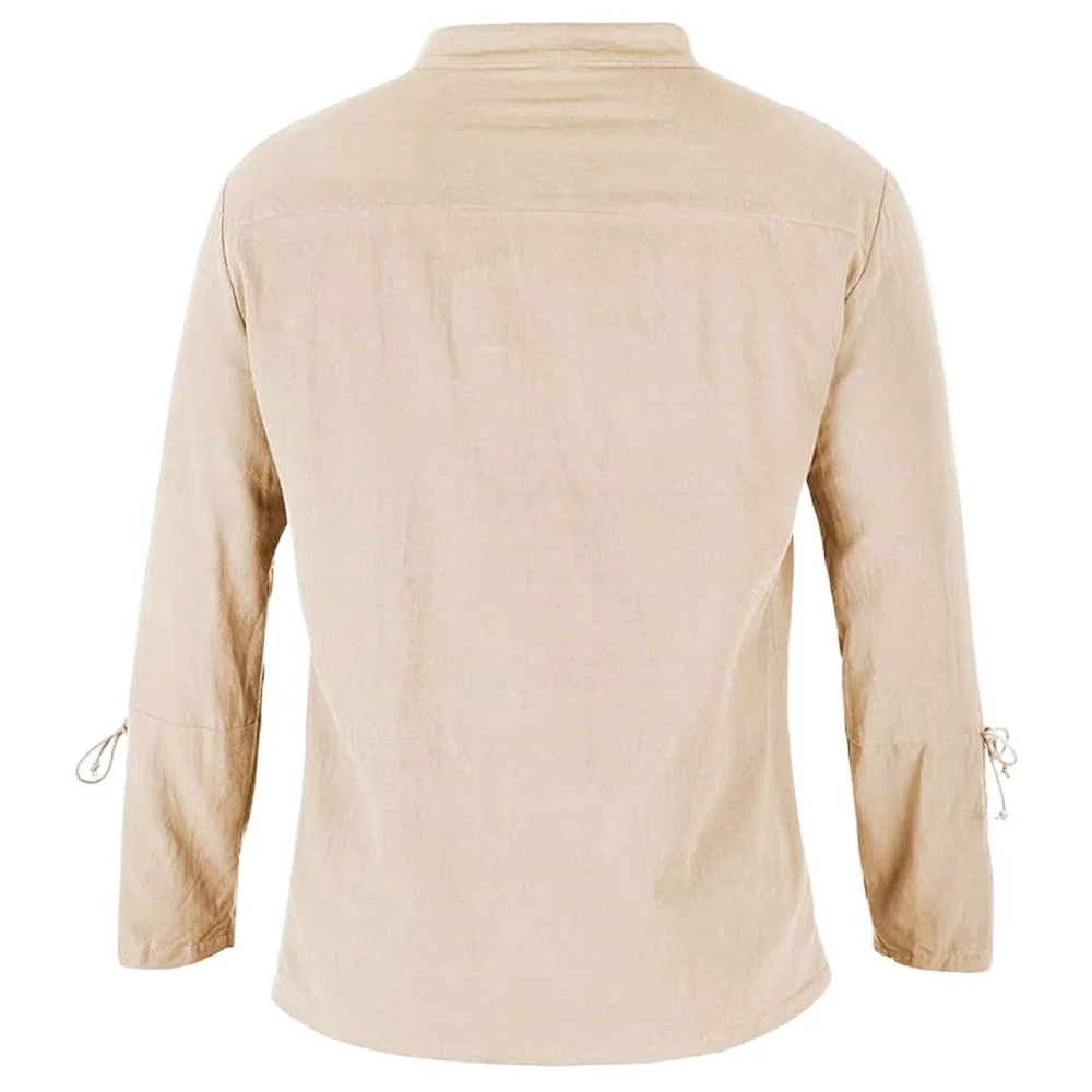 เสื้อแขนยาวผู้ชาย Lace Up V คอ - Medieval Gothic Lace Up Pirate Shirt บทวิจารณ์และราคา