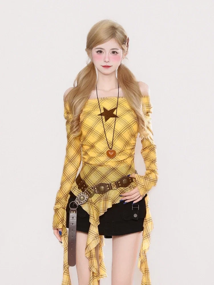 เสื้อยืดวินเทจลายสก๊อต Y2K สำห - Shirts บทวิจารณ์และราคา