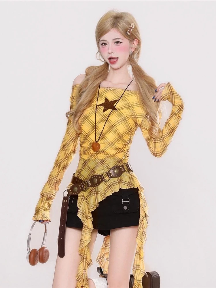 เสื้อยืดวินเทจลายสก๊อต Y2K สำห - Shirts บทวิจารณ์และราคา