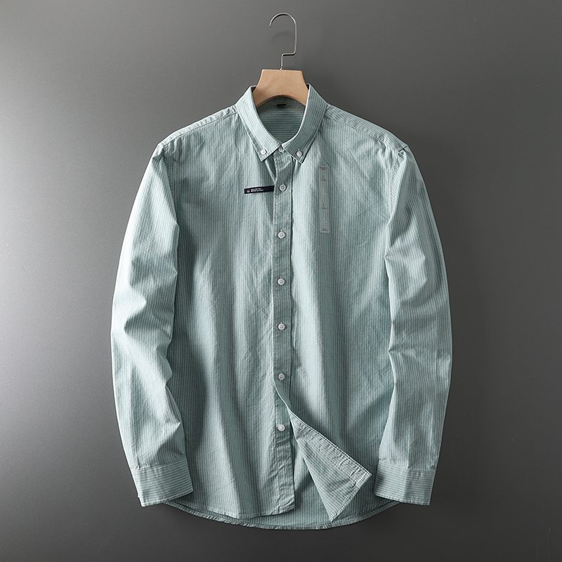 เสื้อเชิ้ตผ้าคอตตอนล้วนสำหรับน - Oxford Cotton Casual Shirt Business บทวิจารณ์และราคา