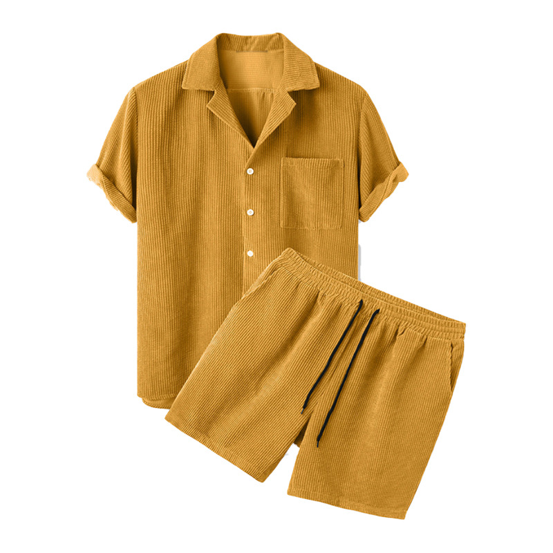 2025 ใหม่ผู้ชายฤดูร้อน Corduro - Corduroy Button Up Shirt Men บทวิจารณ์และราคา