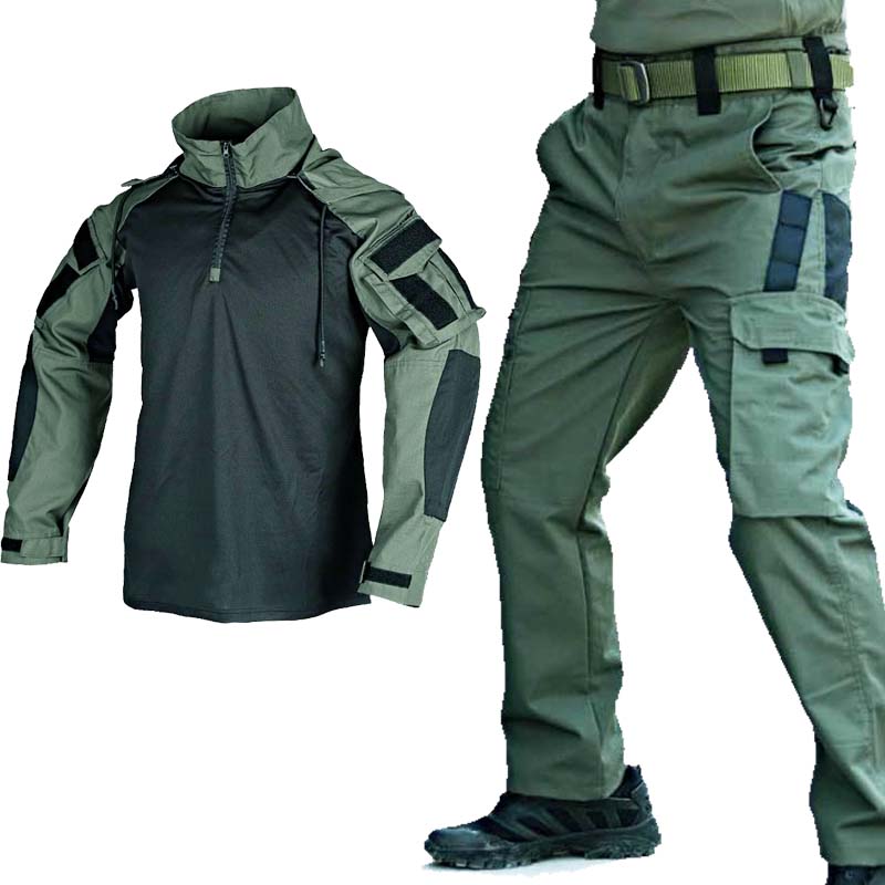 ชุดยุทธวิธีทหาร เสื้อฟร็อก + ก - Tactical Military Shirt Cargo บทวิจารณ์และราคา